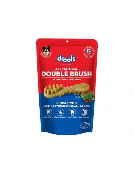 Drools Double Brush dental treat for Large breed dogs